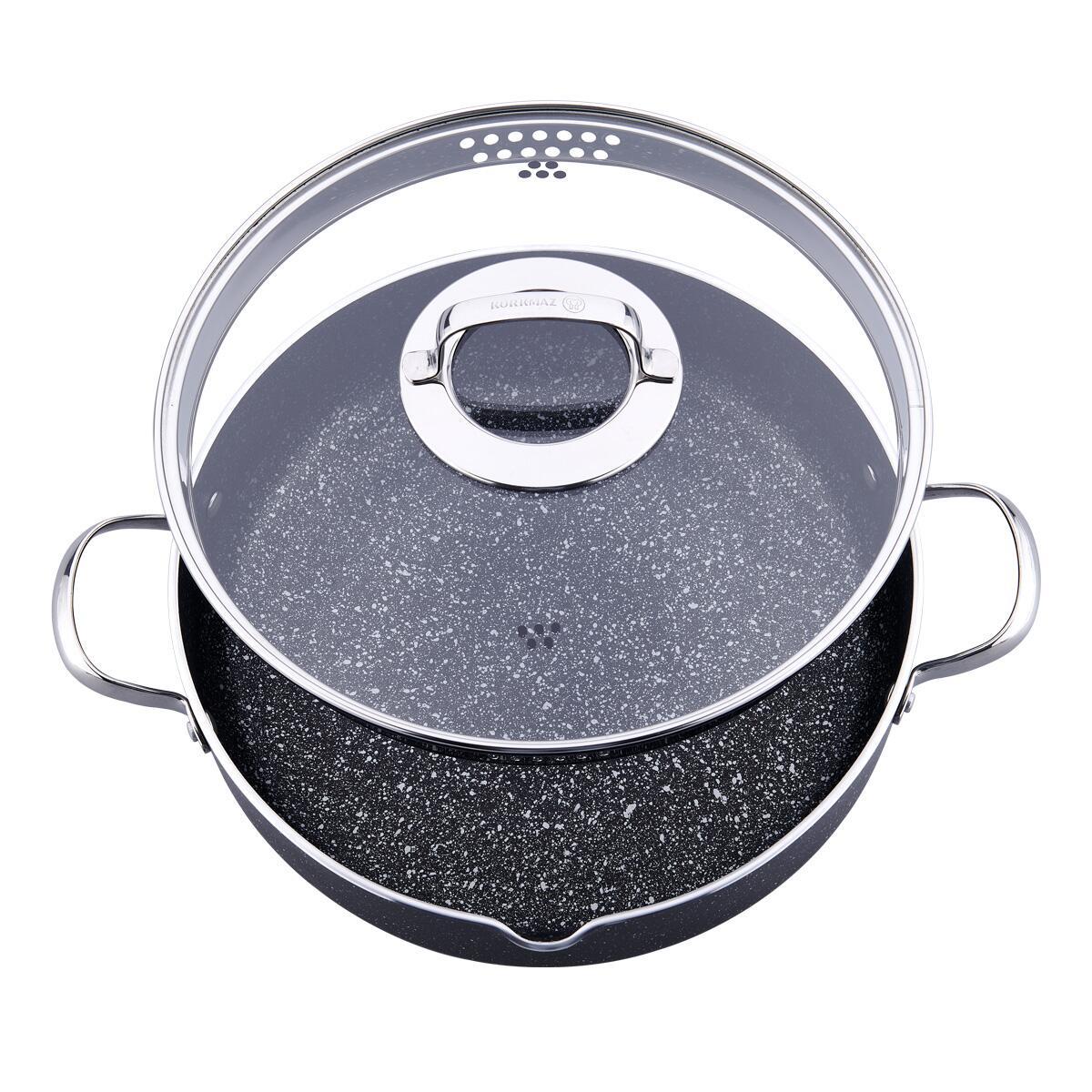 Korkmaz Galaksi 28 cm Kısa Tencere A2958