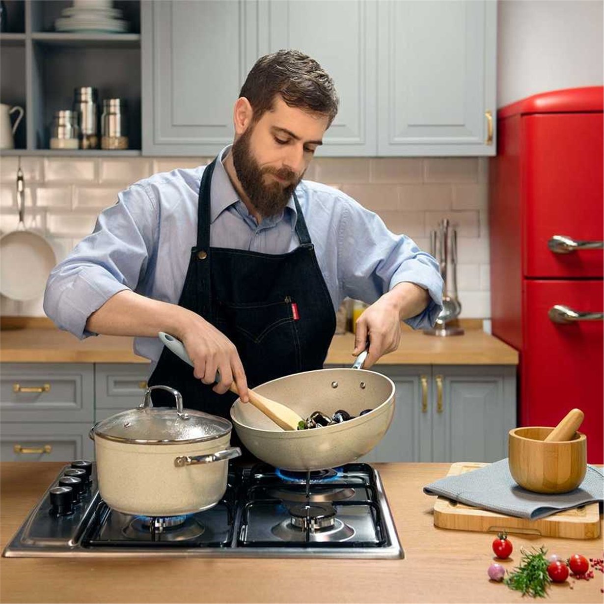 Korkmaz Granita 28x8.5 cm Wok A1267