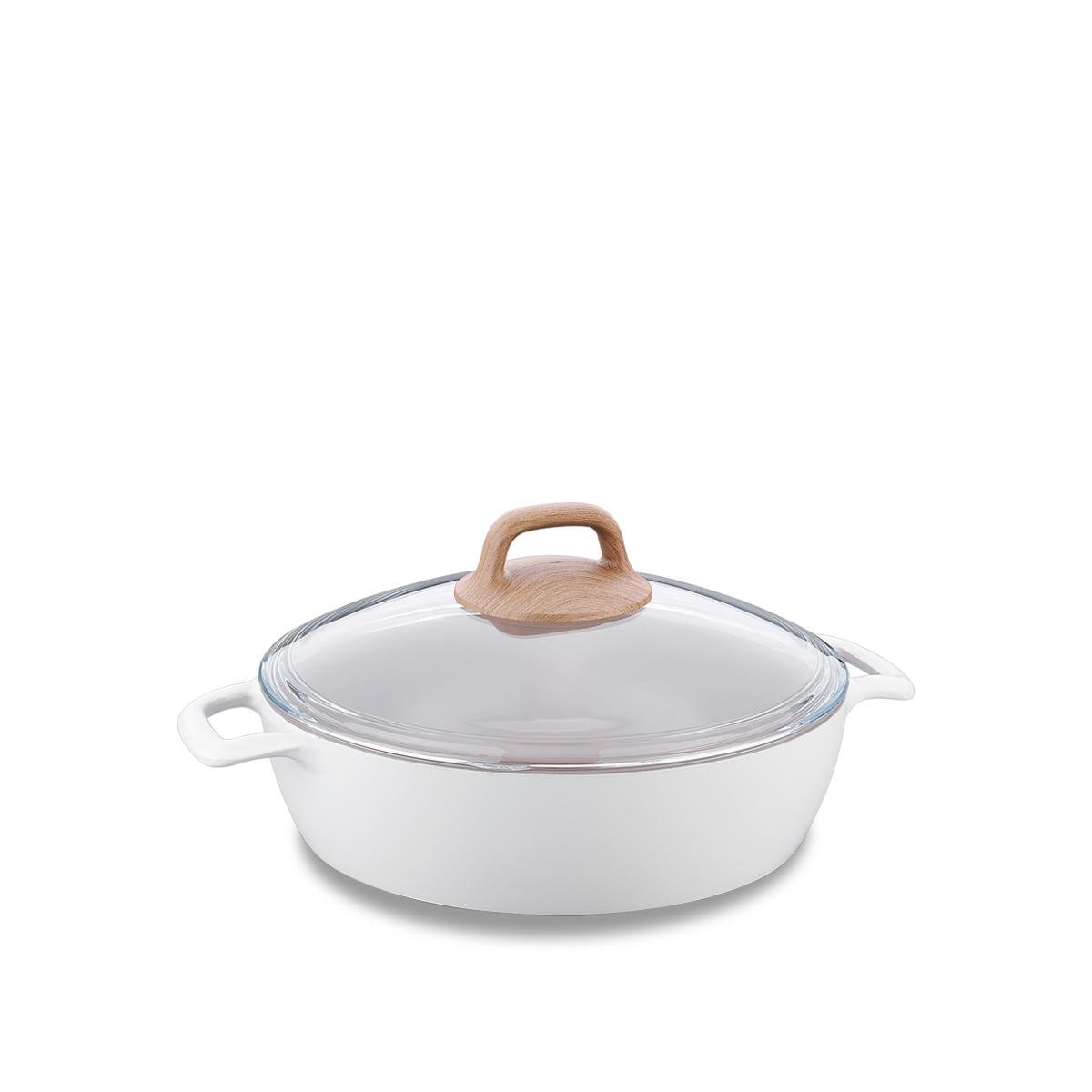 Korkmaz Gusto Seramik Kısa Tencere 24x6,5 cm A2981