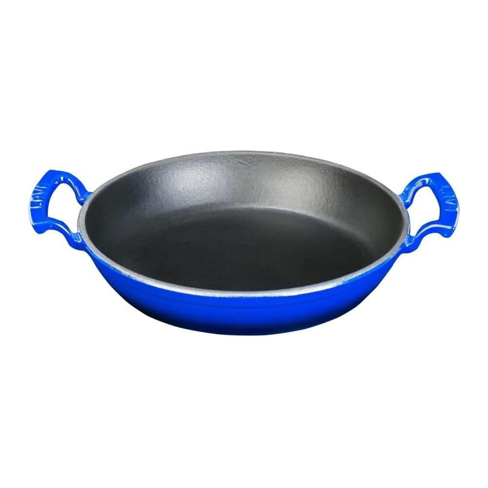 Lava Yekpare 24 CM Döküm Çift Kulplu Yuvarlak Mavi Sahan