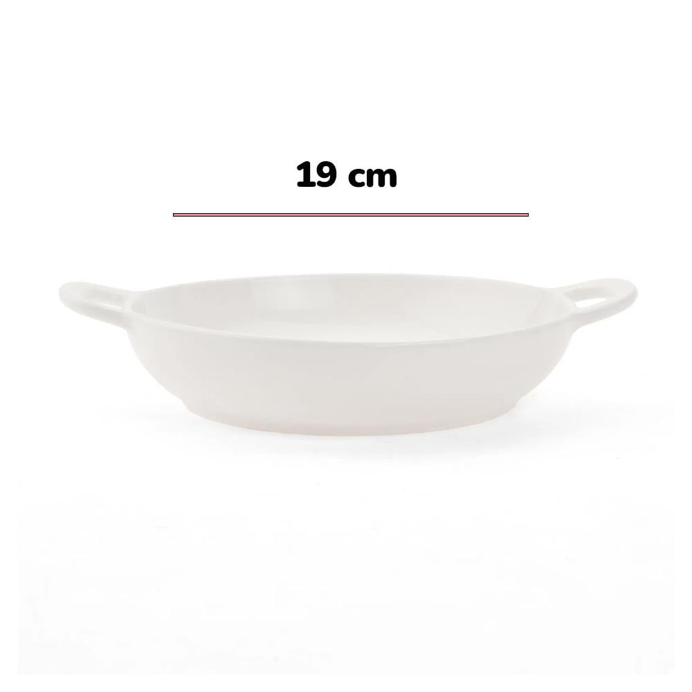 Mien Kulplu Porselen Sunum Tabağı 19 cm