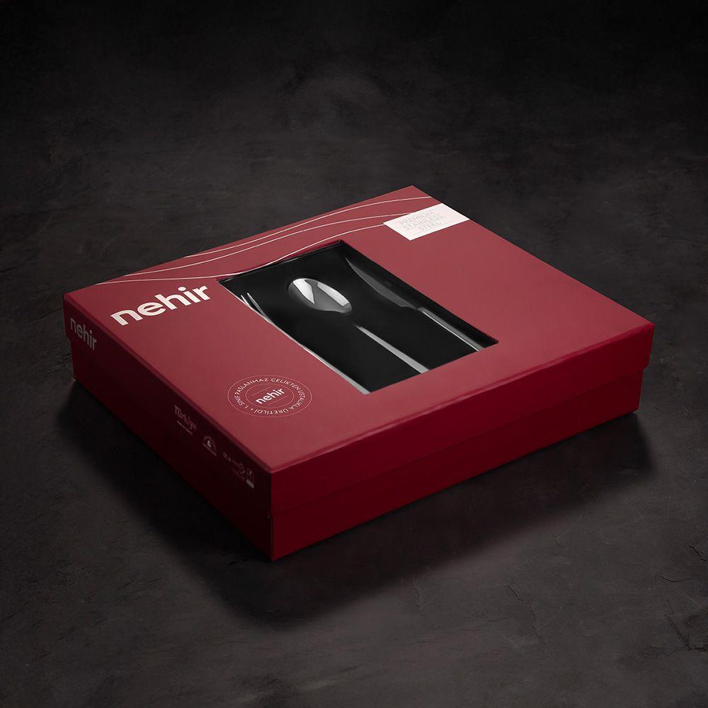 Nehir Gloria Sade 36 Parça 6 Kişilik Çatal Kaşık Bıçak Takımı