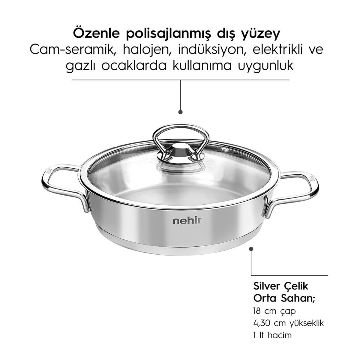 Nehir Klasik 6 Parça Sahan Seti