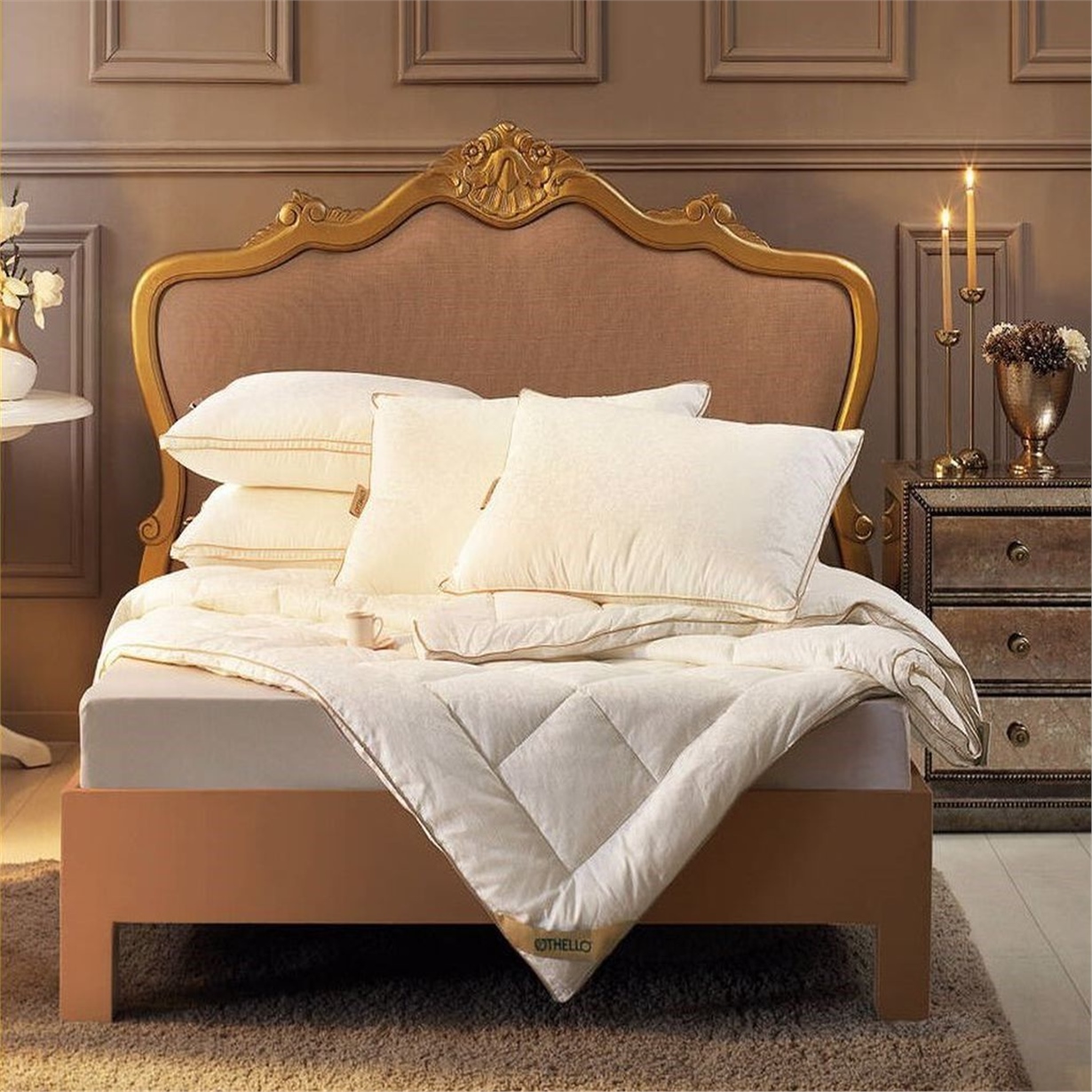 Othello Elegante Crowna Çift Kişilik Virgin Elyaf Yorgan 195x215+2,5 cm