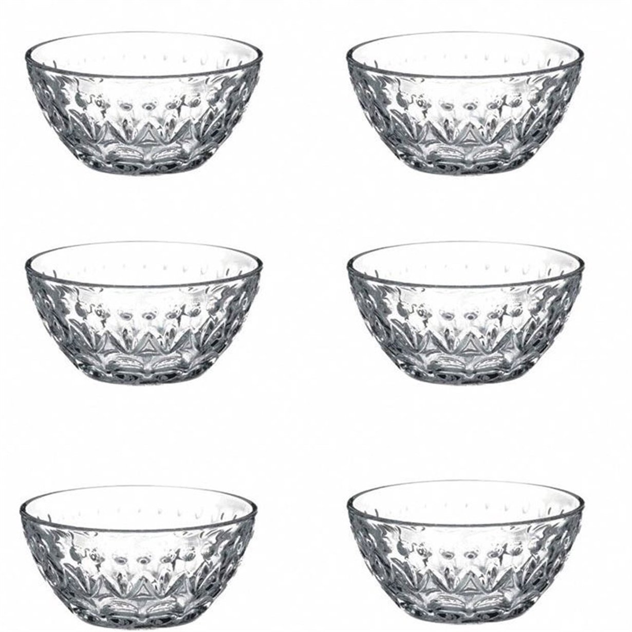 Paşabahçe Inci Kase Çerezlik 6 Adet 10 cm