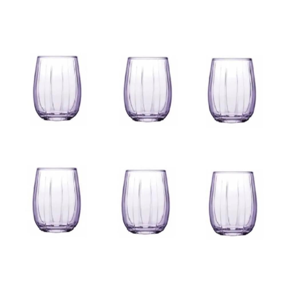 Paşabahçe Optikli Mor 6lı Kahve Yanı Bardağı 420212