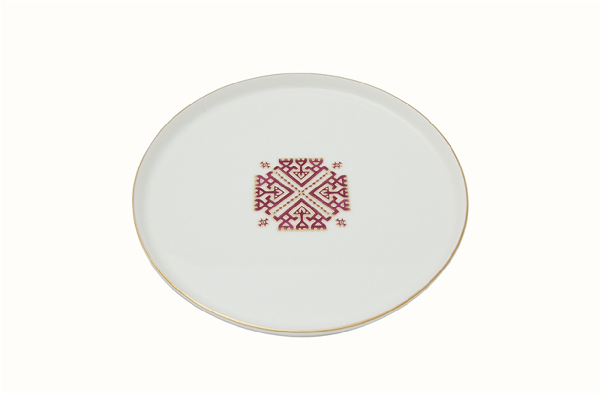 Porland Arabesque Desen6 Düz Tabak 21cm