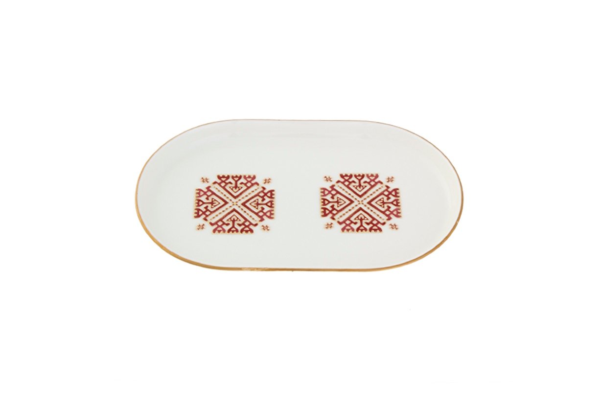 Porland Arabesque Desen6 Kayık Tabak 18cm