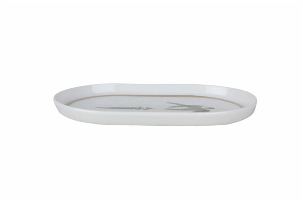 Porland Botanical Desen1 Kayık Tabak 18cm