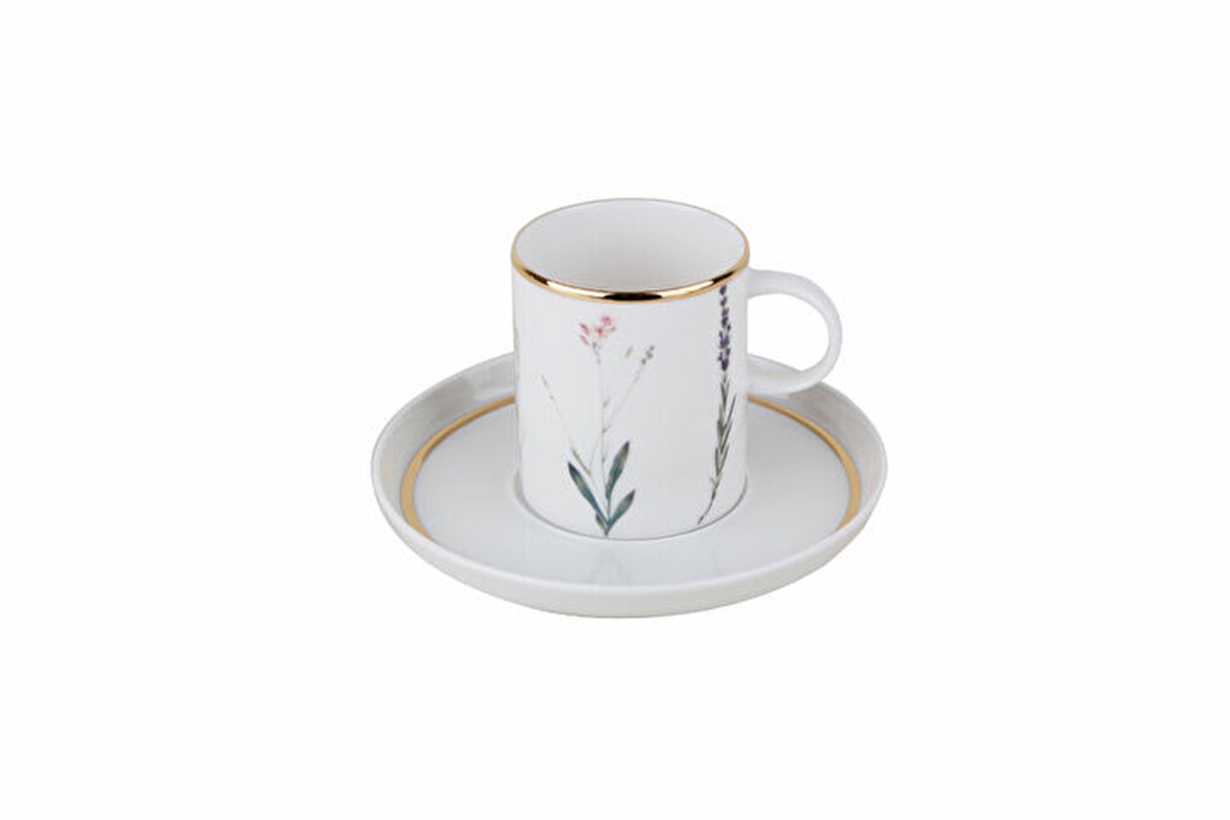 Porland Botanical Tabaklı Kahve Fincanı 80cc