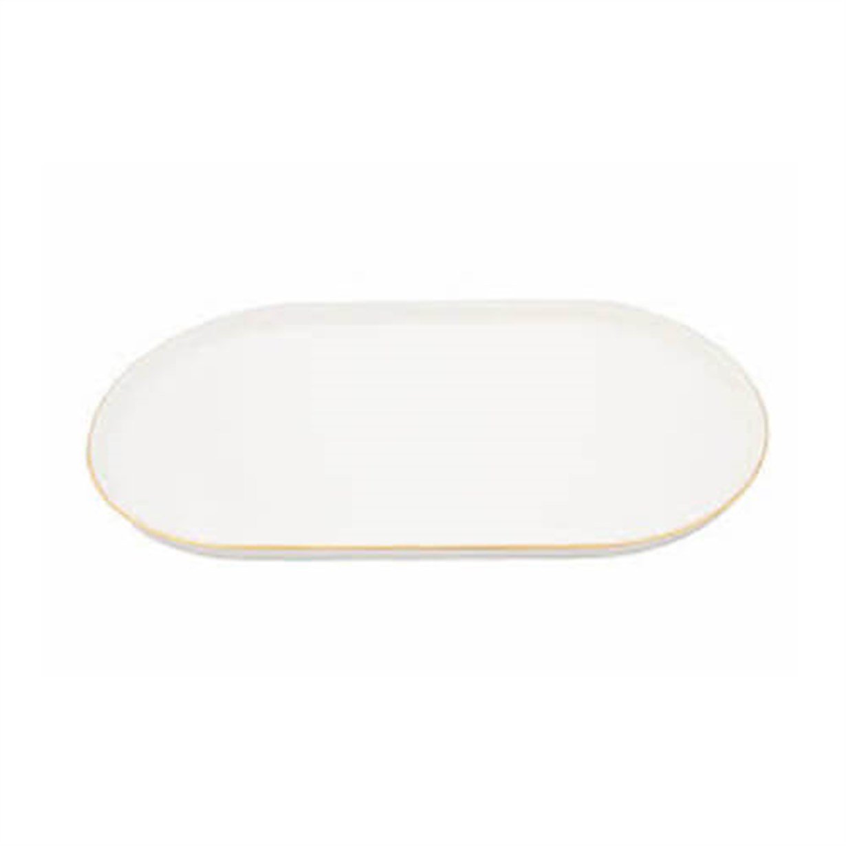 Porland Chopin Altın Yaldız Kayık Tabak 32cm ALM006333