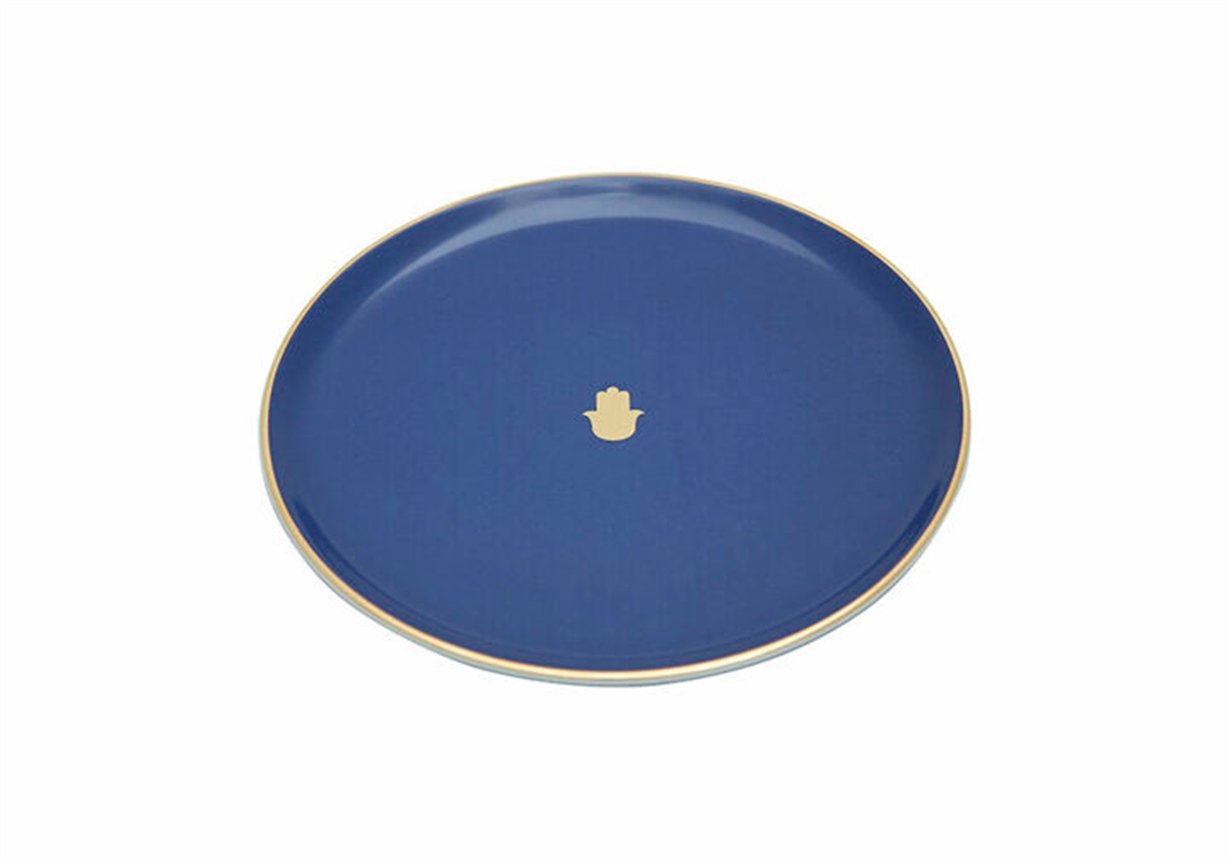 Porland Glamorous Lacivert Düz Tabak 20cm