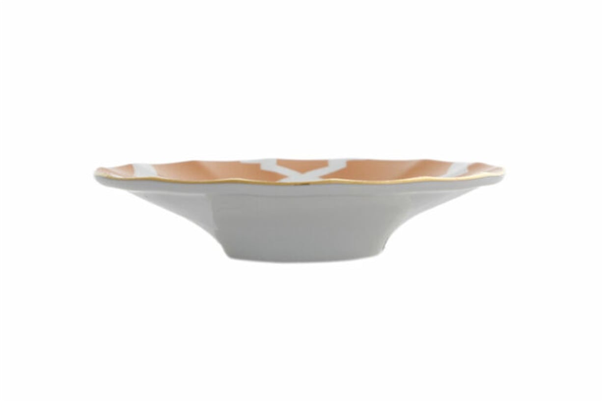 Porland Morocco Desen3 Turuncu Ergonomik Çay Tabağı 12cm