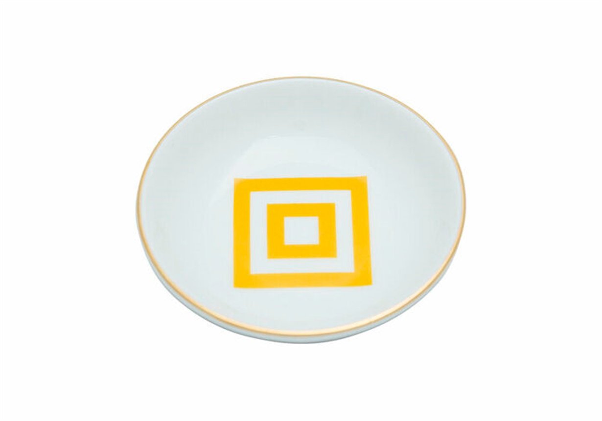 Porland Morocco Desen4 Sarı Mini Kase 10cm