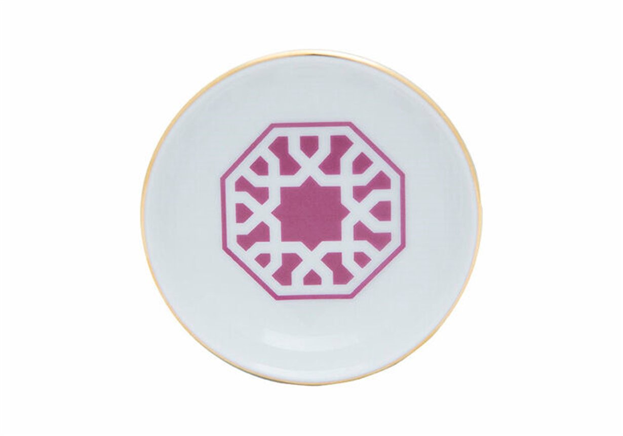 Porland Morocco Desen5 Fuşya Mini Kase 10cm