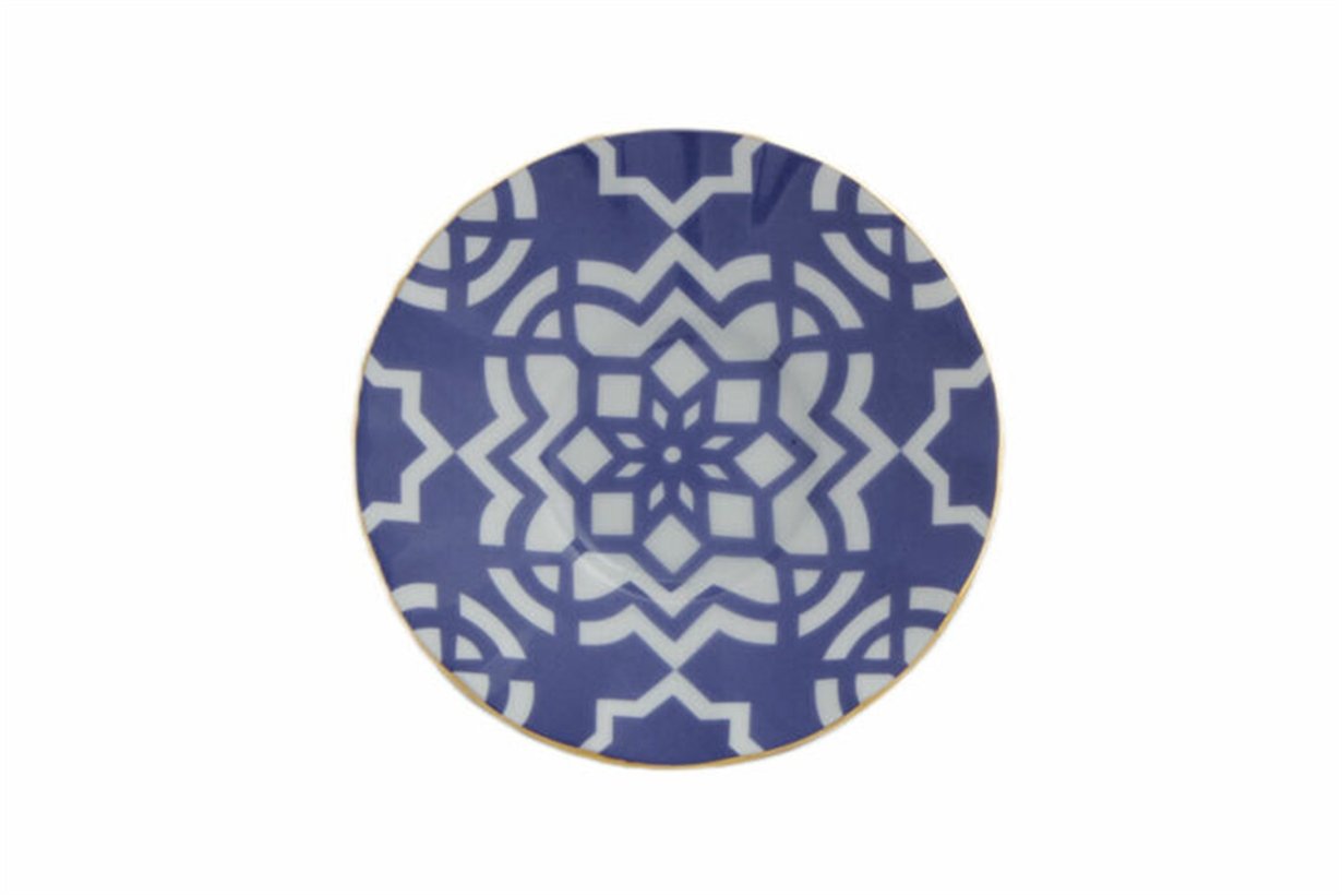 Porland Morocco Desen7 Mor Ergonomik Çay Tabağı 12cm