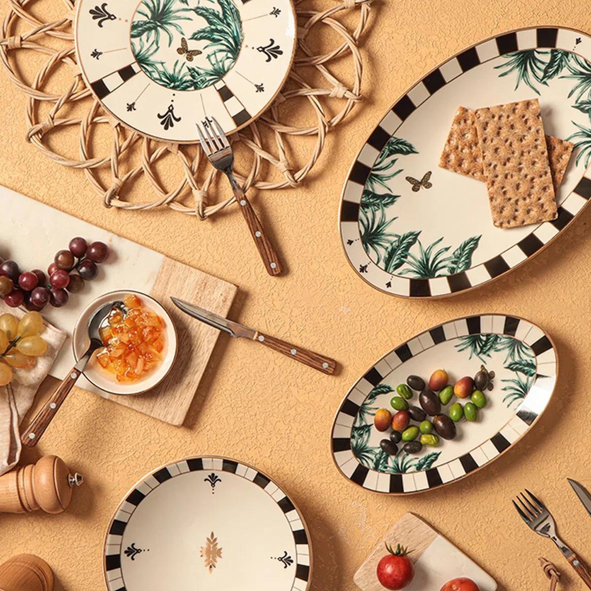 Porland Palms 14 Parça 6 Kişilik Kahvaltı Takımı ALM008597