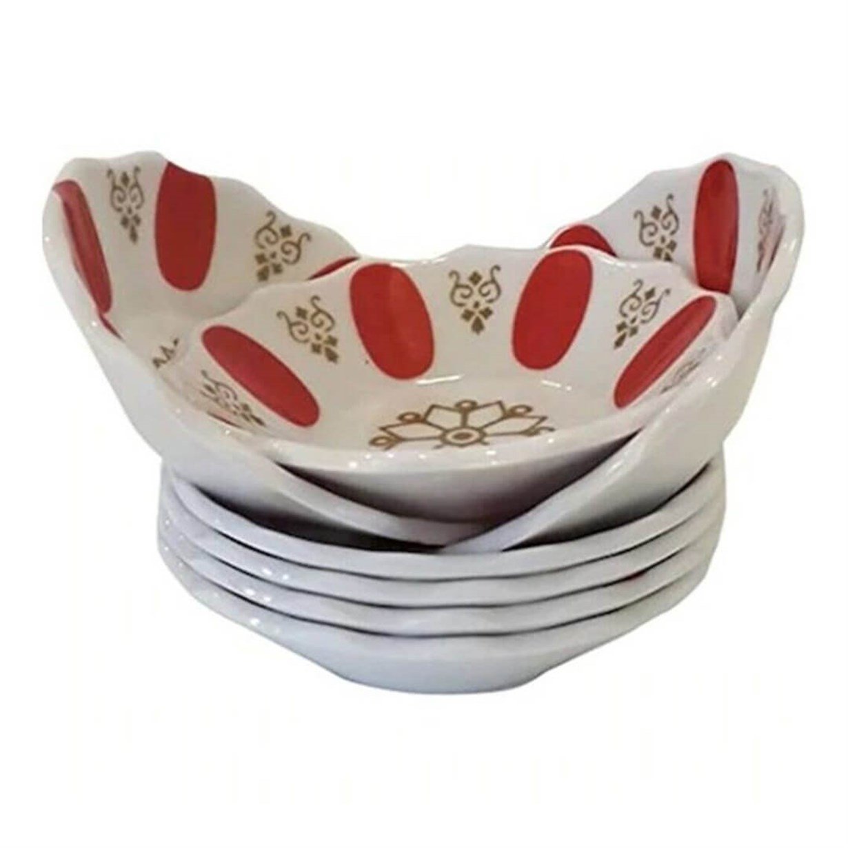 Porland Por Acem Porselen Kırmızı Çay Tabağı