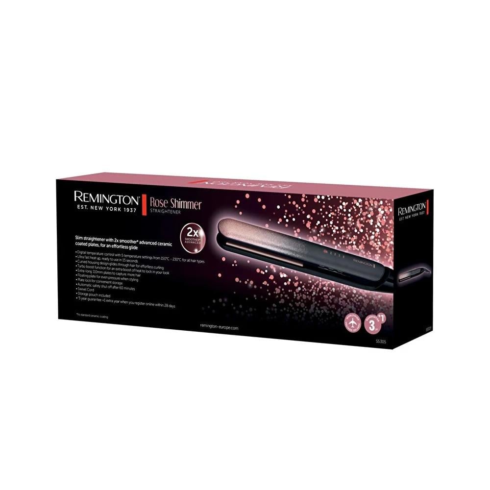 Remington S5305 Rose Shimmer Seramik Saç Düzleştirici