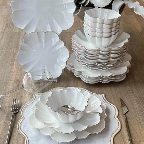 Royking Daisy Silver 24 Parça 6 Kişilik Yemek Takımı EMS S2302