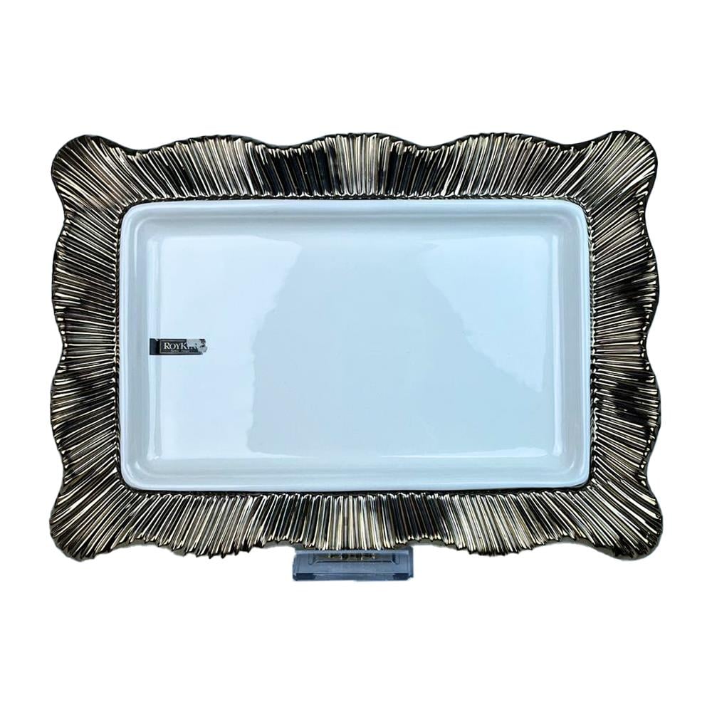 Royking Lace Dikdörtgen Tabak Altın Gbo123