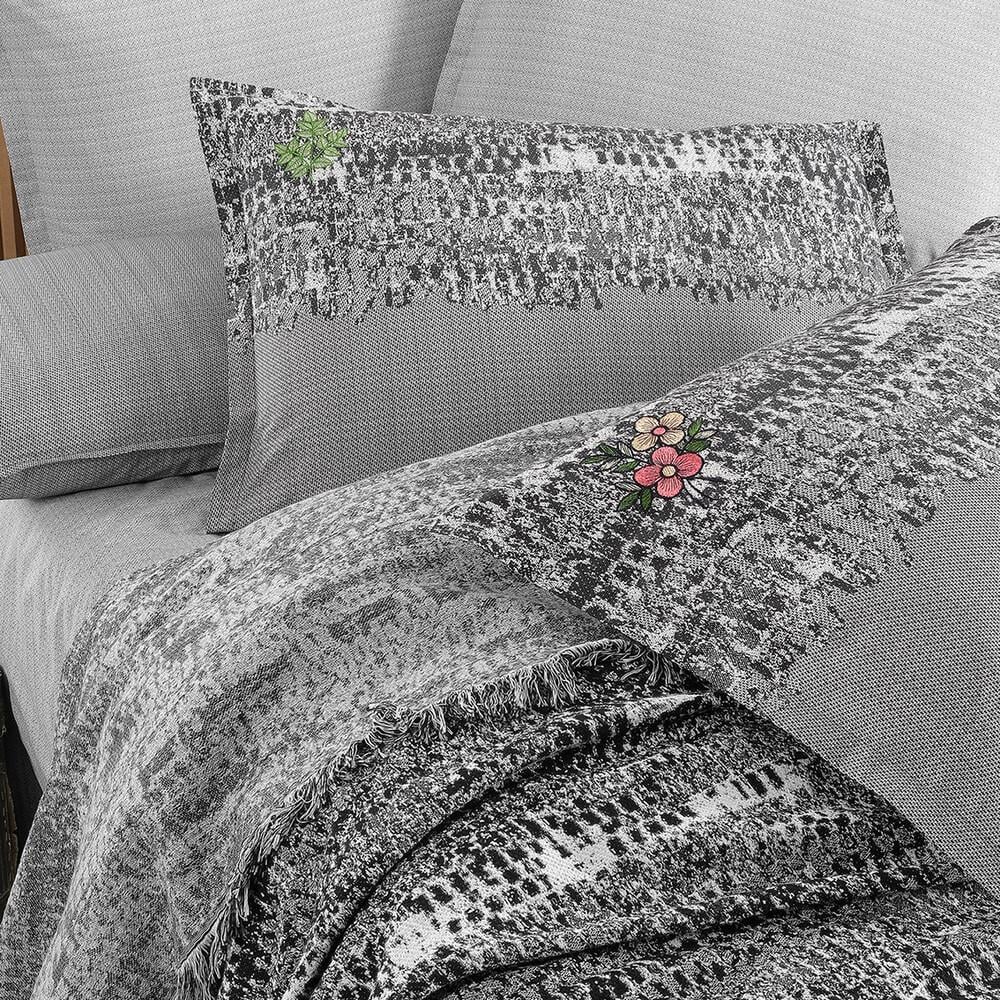 Sarev Darcia Tek Kişilik Pike Takımı Siyah V1