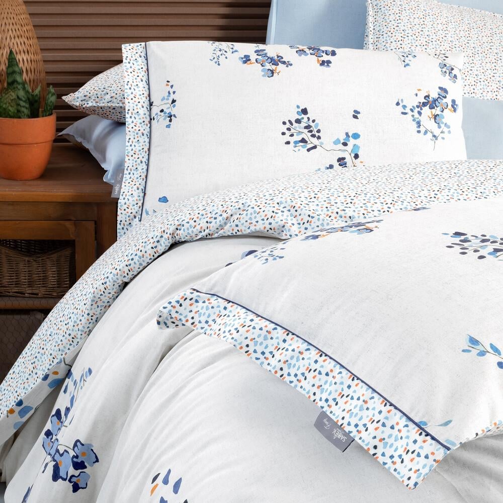 Sarev Fancy Bonamy Çift Kişilik Nevresim Takımı Mavi