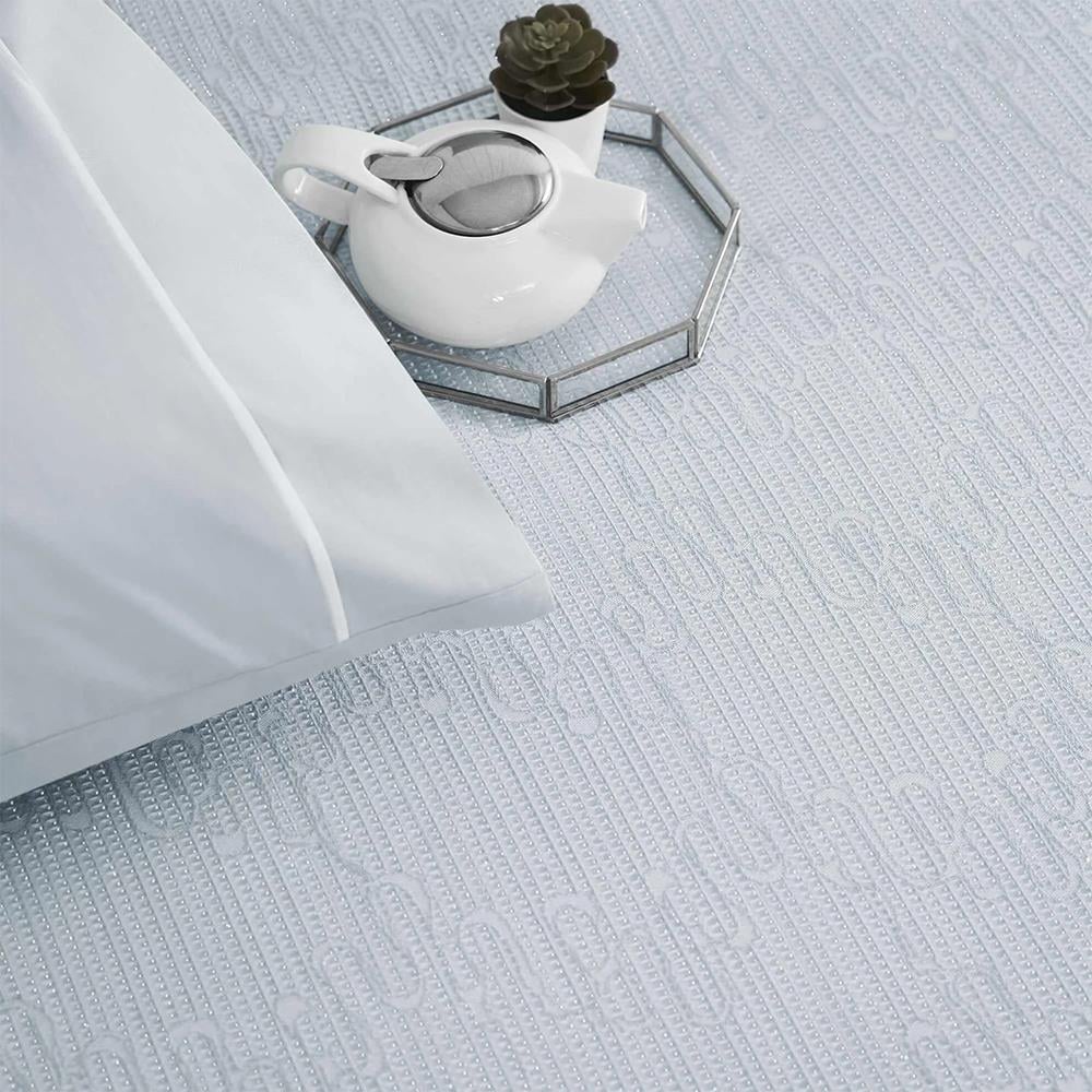 Taç Jakar Marlena Çift Kişilik Pike Takımı Mavi