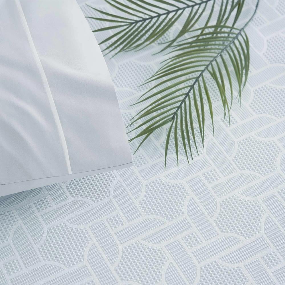 Taç Pike Takımı Jakarlı Callie Mavi Tek  Kişilik