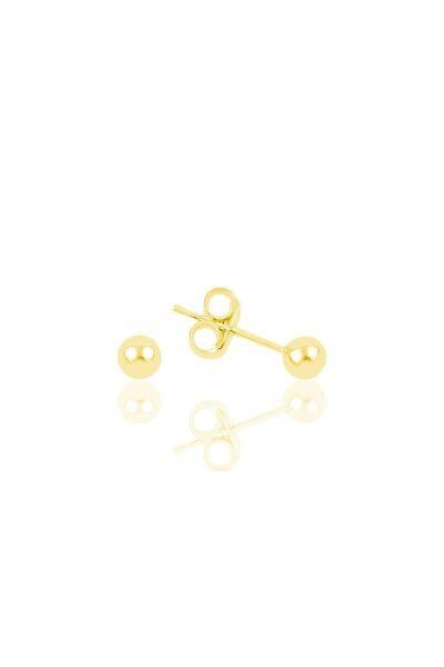 925 ayar gümüş 4 mm Top Küpe