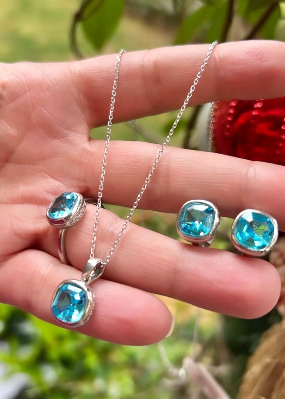 Aqua Mavi 3lü Set