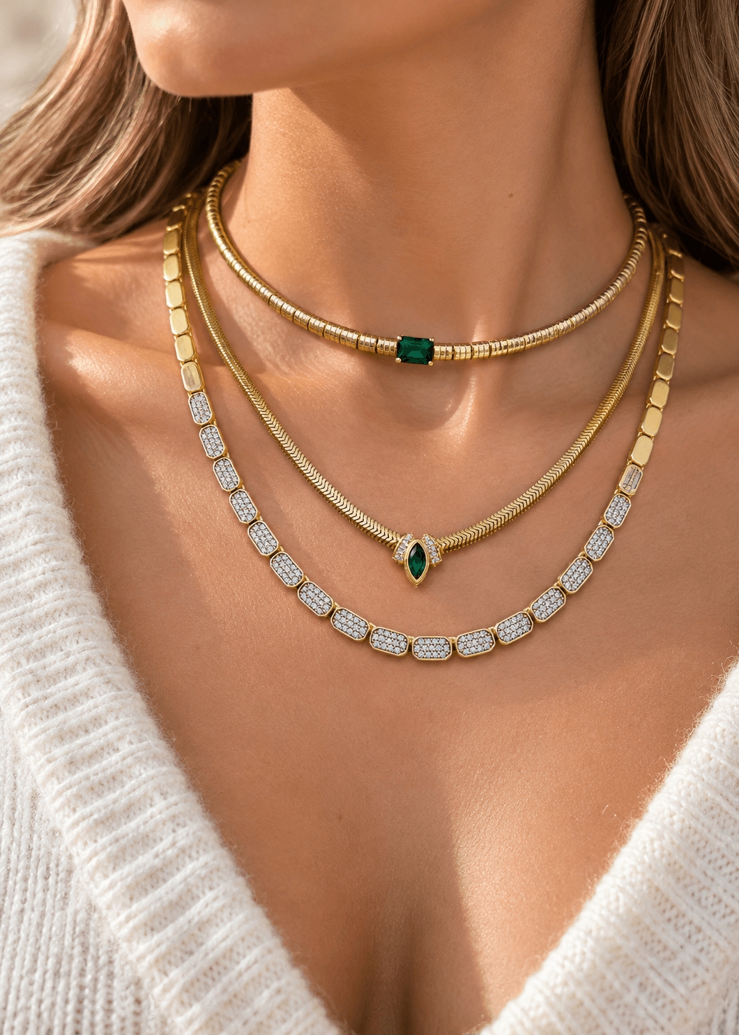 Bety Bambu Choker Kolye