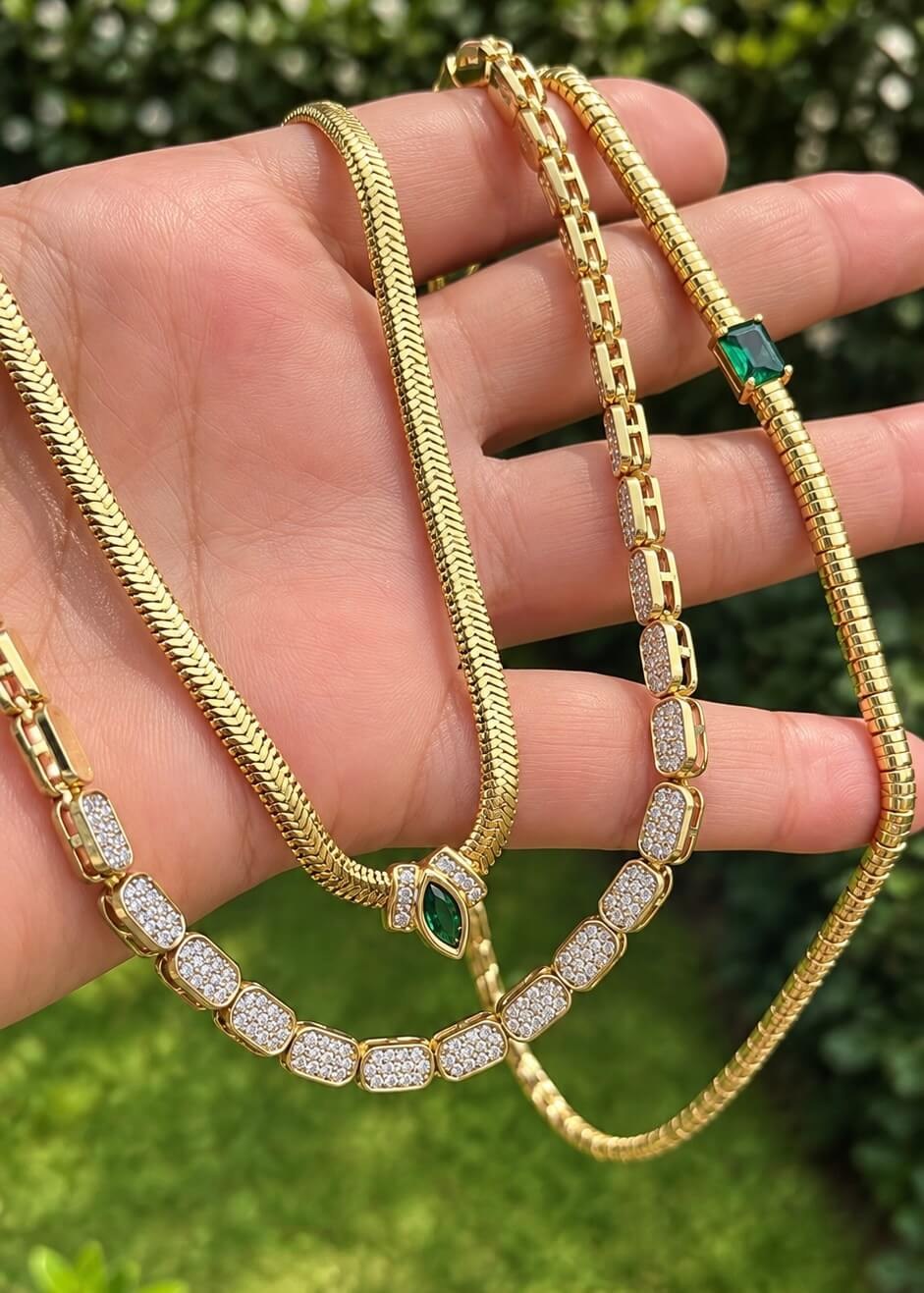 Bety Bambu Choker Kolye