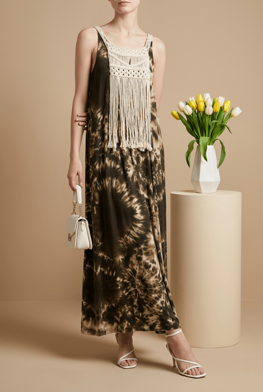 Bohem Düş Batik Maxi Elbise