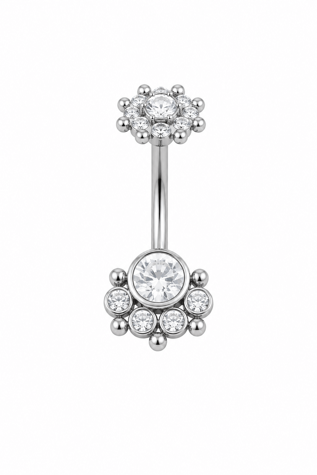 Cerrahi Çelik Çiçek Göbek Piercing