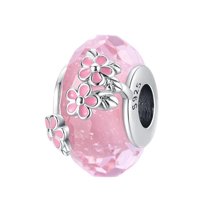 Çiçekli Murano Charm