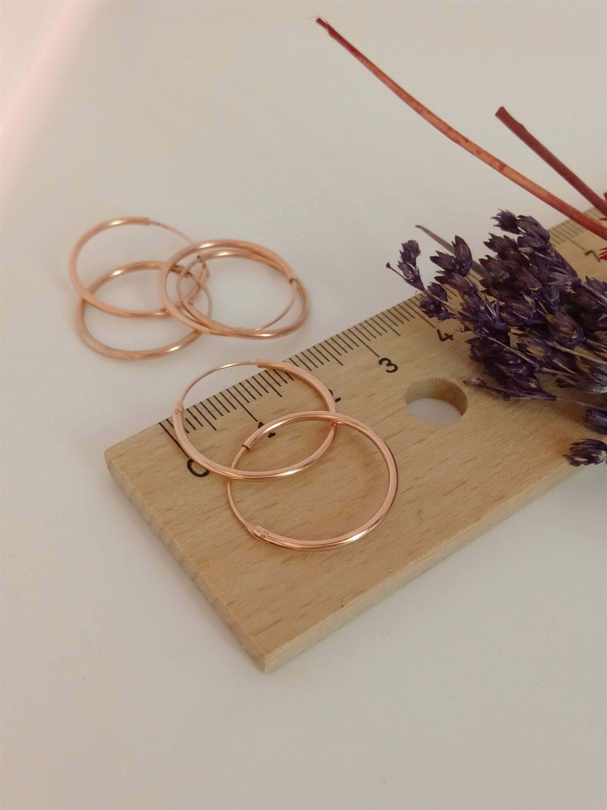 İnce Halka Küpe Çap:2cm ( Tek / Çift )