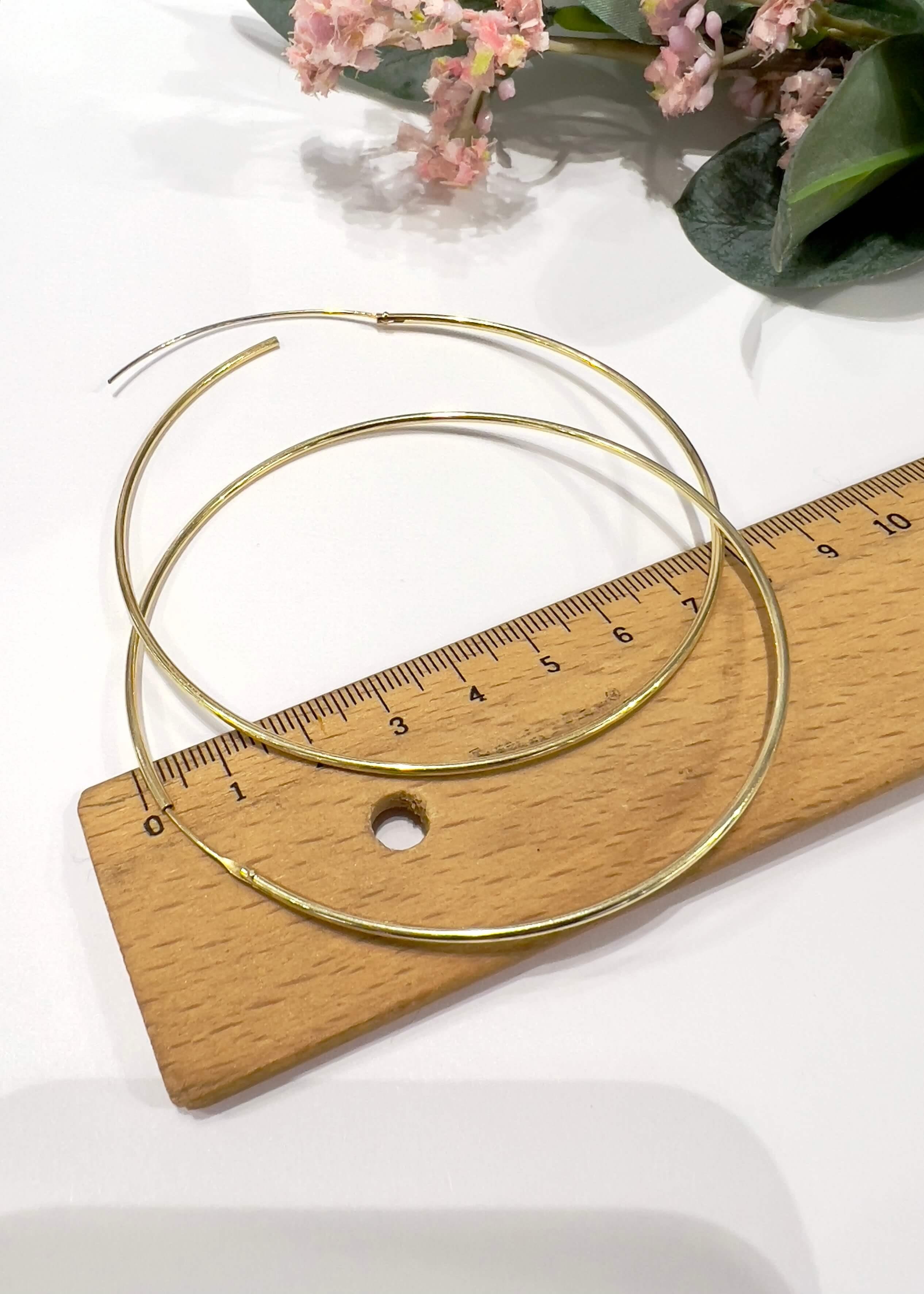 İnce Halka Küpe Çap:8 cm