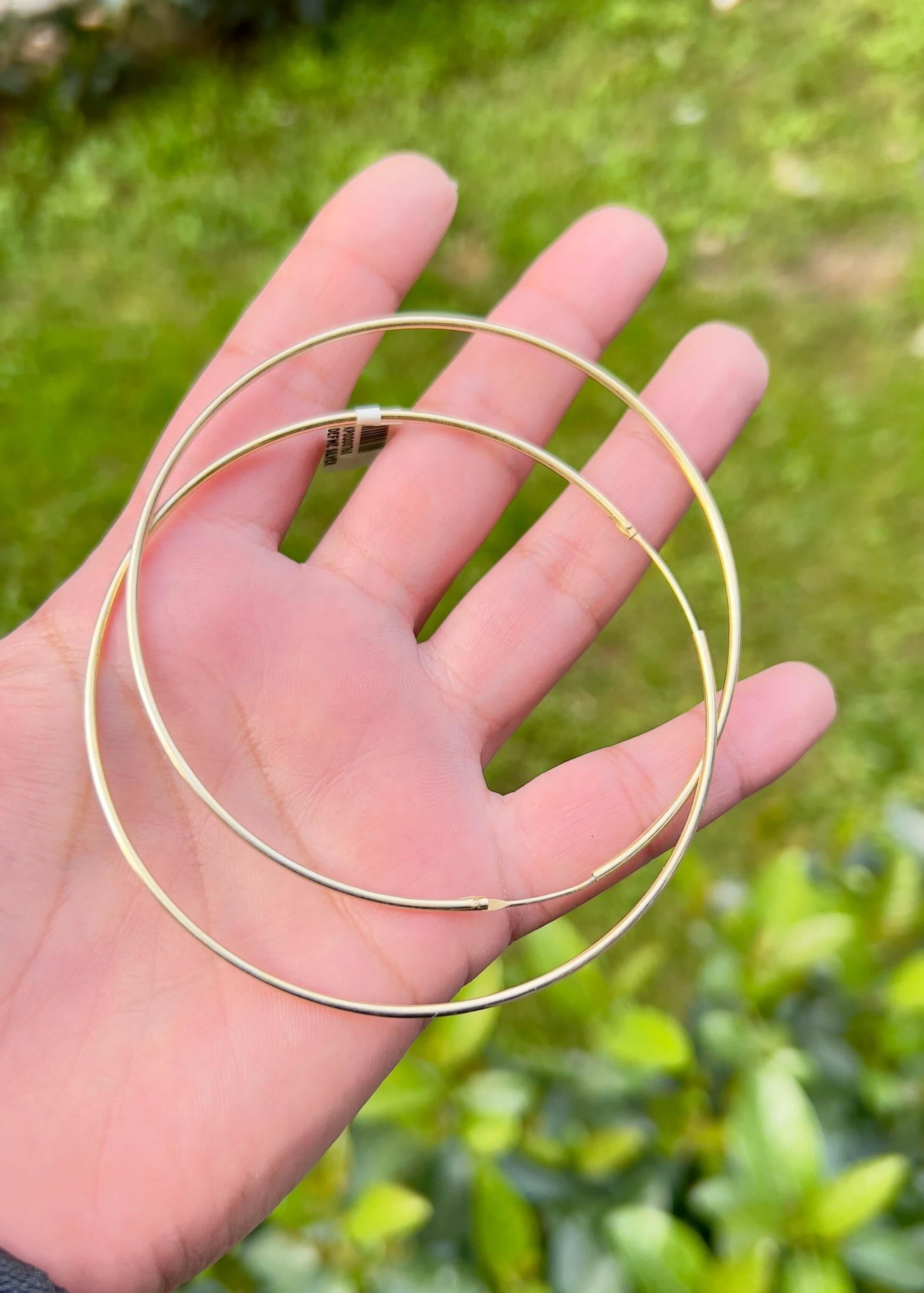 İnce Halka Küpe Çap:8 cm