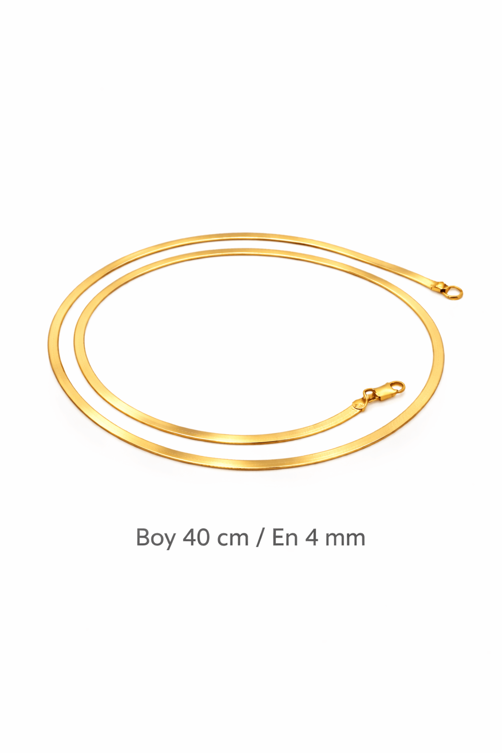 İtalyan Yassı Kolye 40 cm