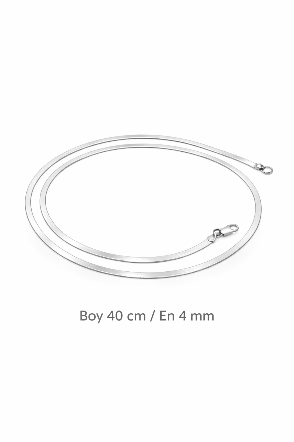 İtalyan Yassı Kolye 40 cm