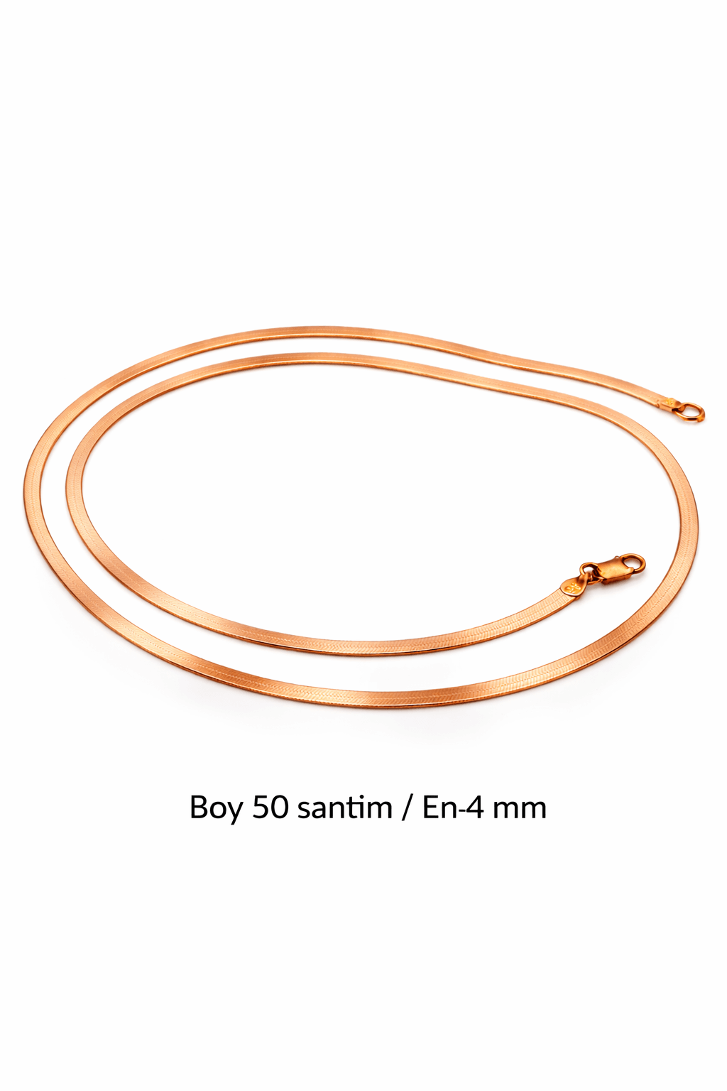 İtalyan Yassı Kolye 50 cm