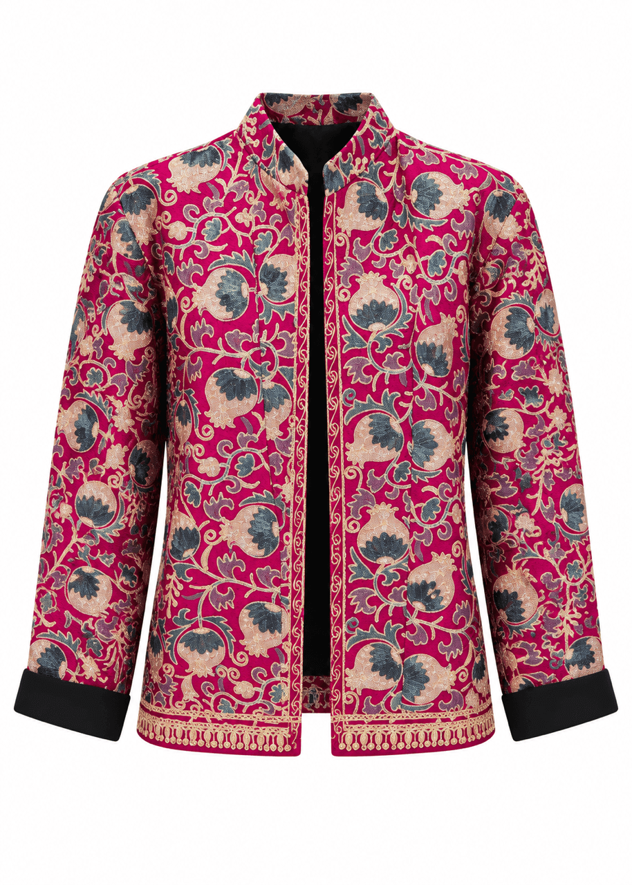 İthal El İşlemeli Kadife Suzani Ceket