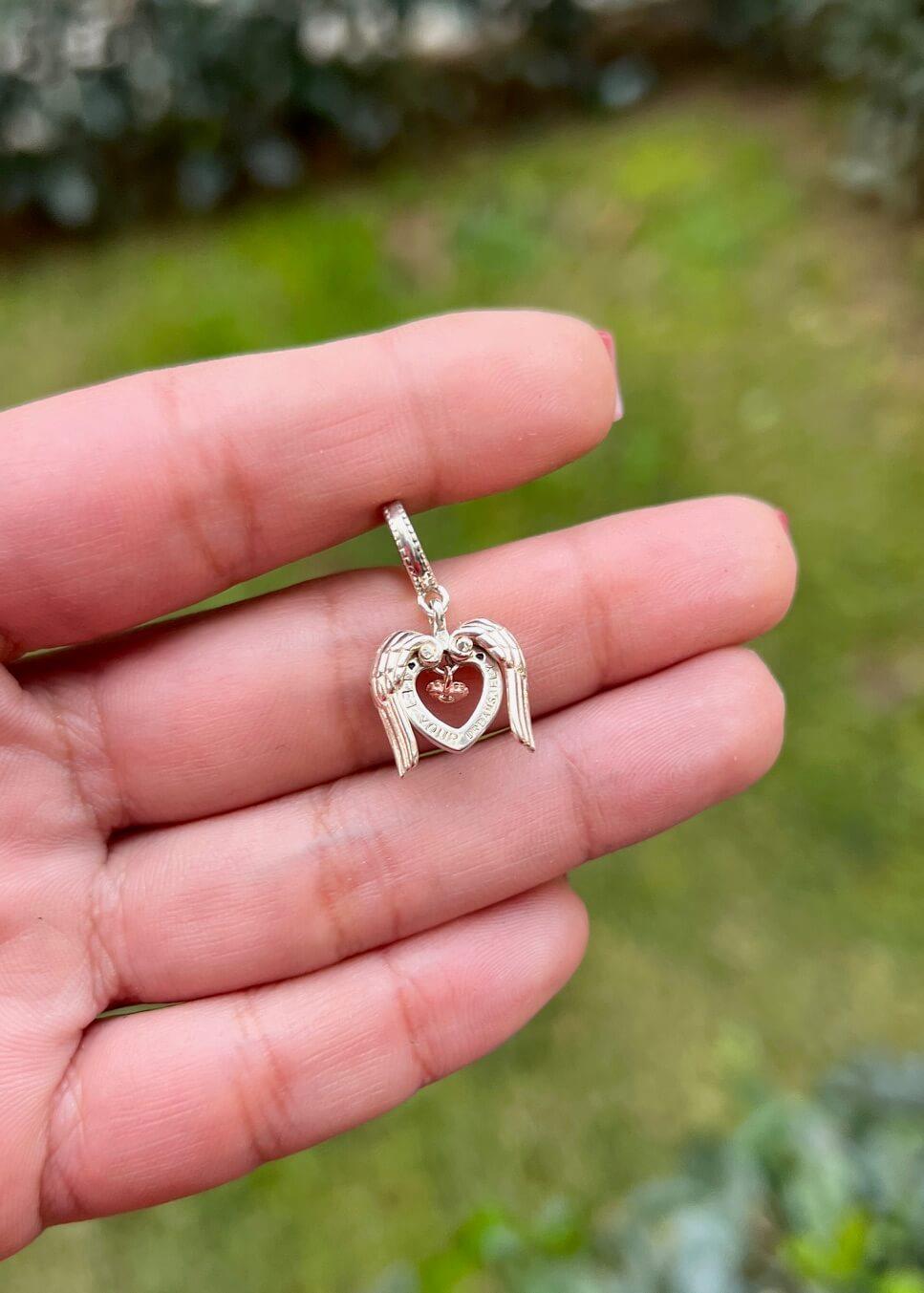 Kanatlı Kalp Charm