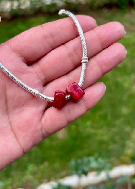Kırmızı Murano Cam Charm