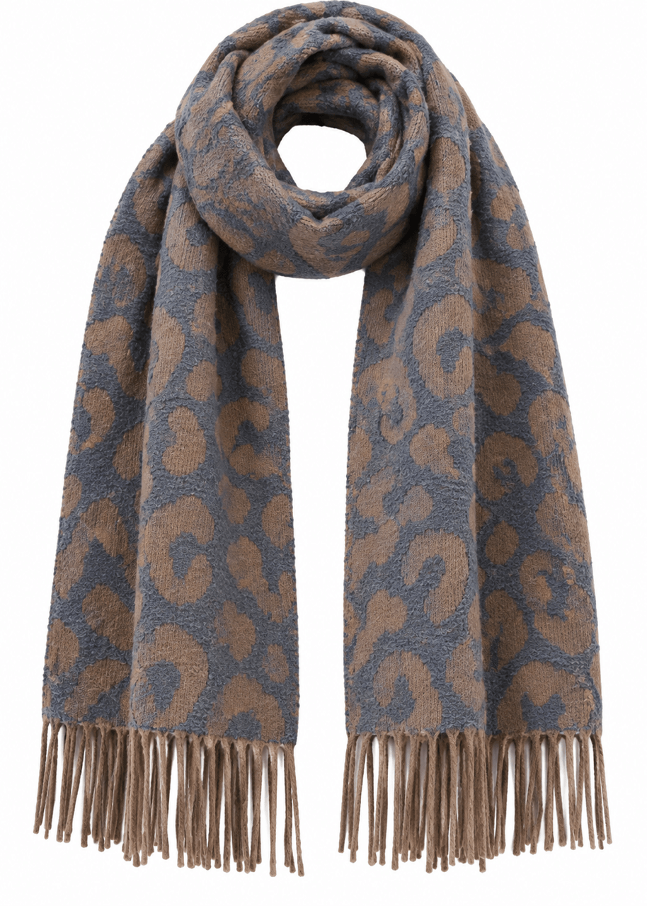 Leopar Desenli Kaşmir Şal