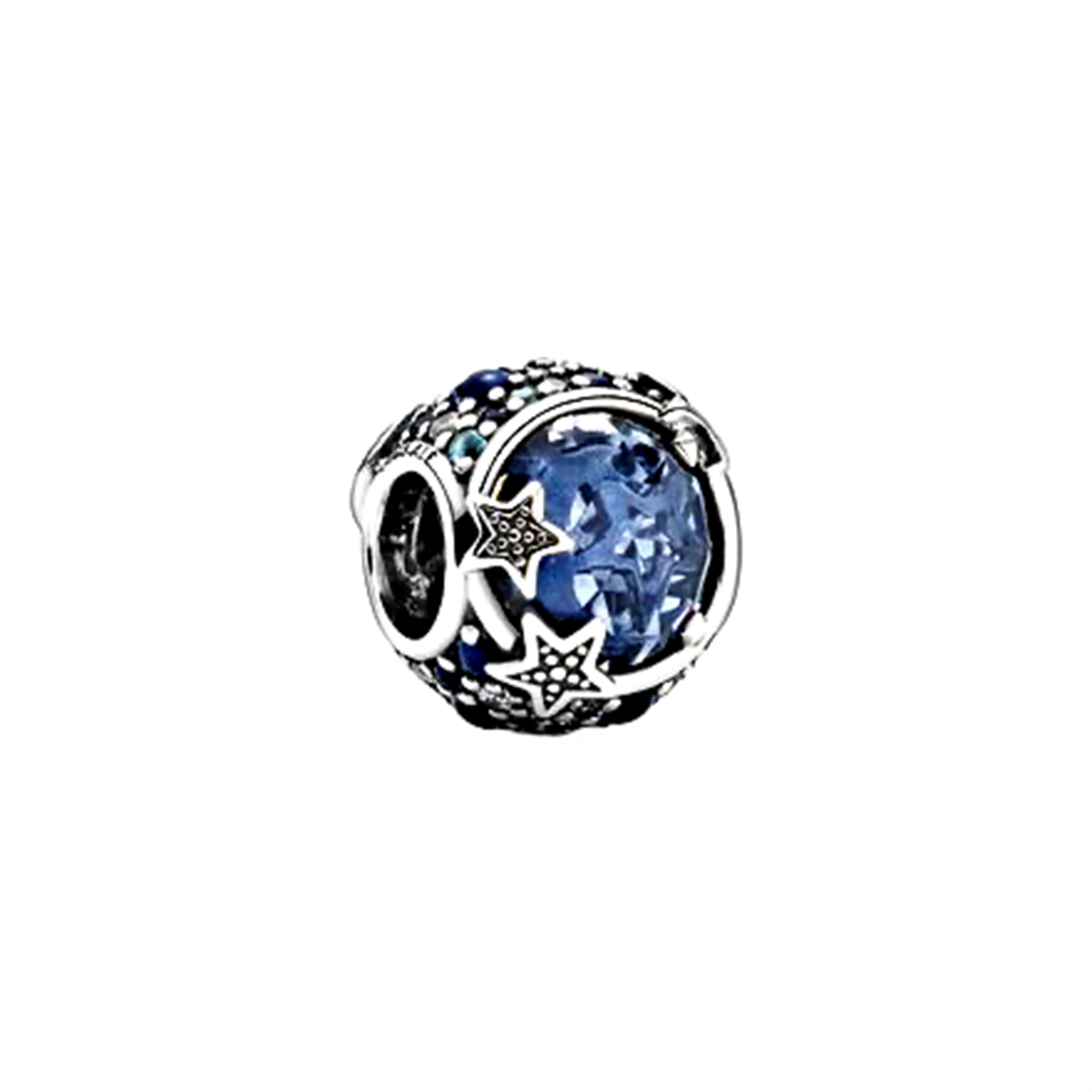 Mavi Taşlı Küre Charm