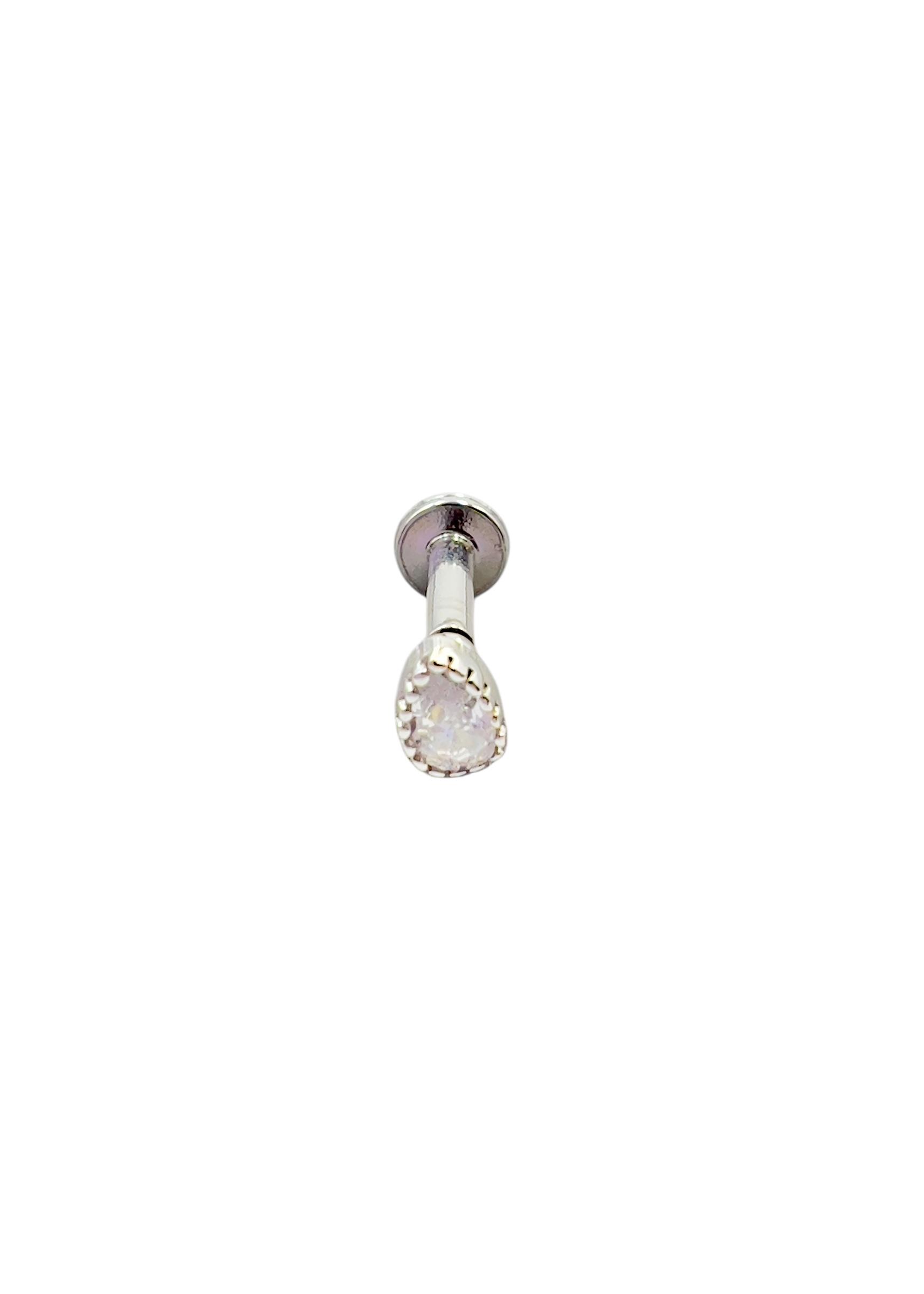 Kare Gümüş Piercing