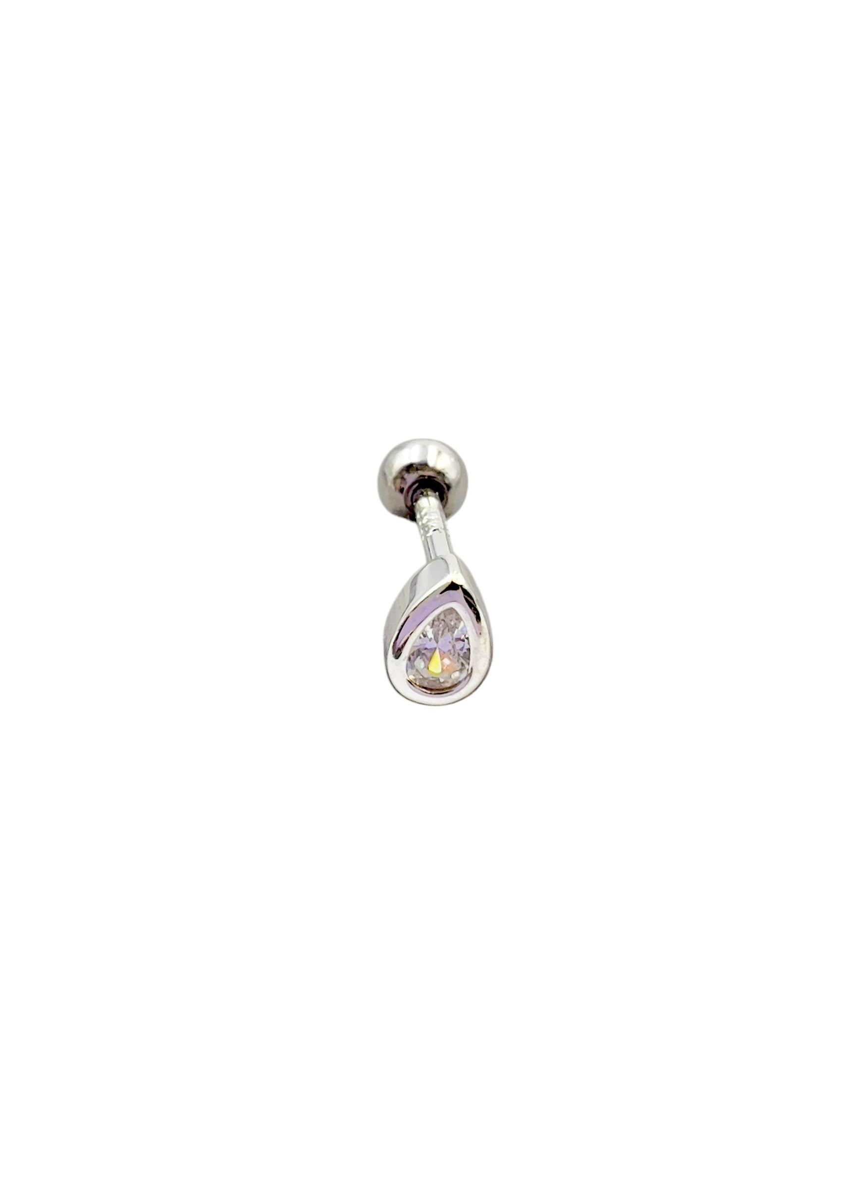 Mini Damla Gümüş Piercing