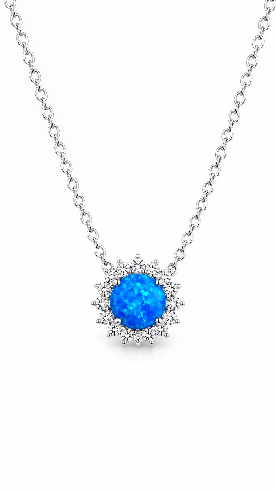 Opal Taşlı Kolye